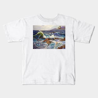 Waves of the Rocks Kids T-Shirt